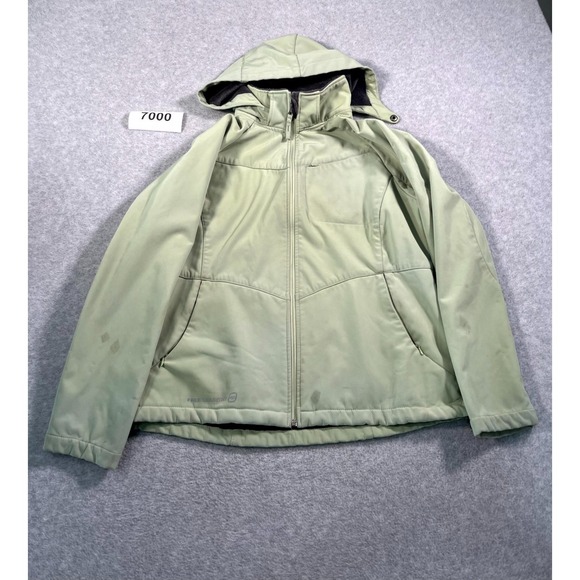 Free Country Jackets & Blazers - Free Country Softshell Jacket Womens Green Hooded Long Sleeve Casual Outdoor